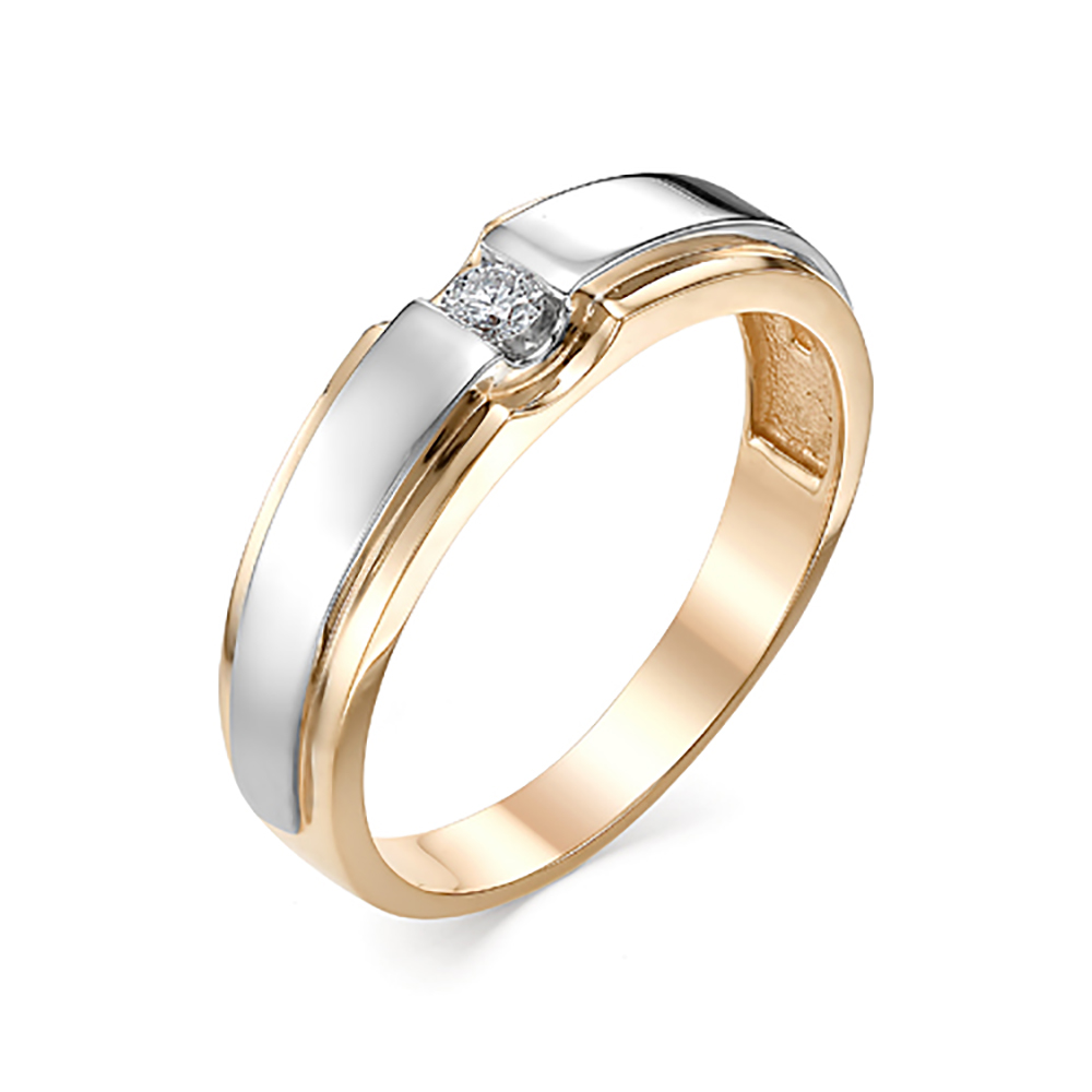 Кольцо, золото, бриллиант, 424-110